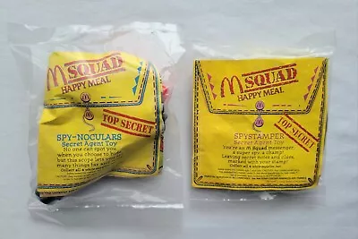 McDonalds M Squad Spy Secret Agent Happy Meal Toy Lot (2) Vintage 1992 • $11.99