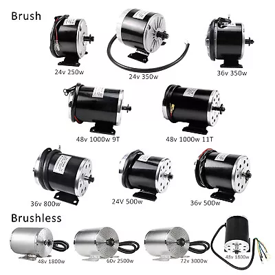 Electric Brush/Brushless Motor For E-bike Scooter Razor Mini Bike Go Kart Buggy • $184.49