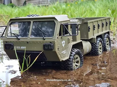 Heng Long Off-Road Crawler RC Car 1:16 6WD 2.4Ghz Remote Control Military Truck • £50