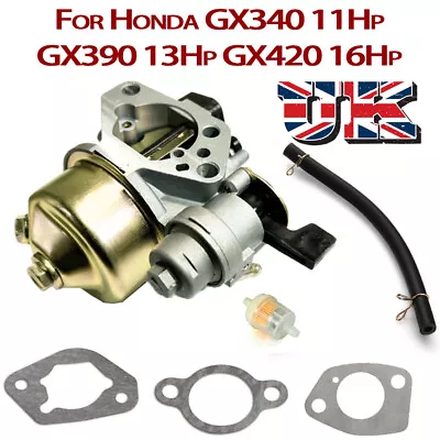 Carburettor Carb For Honda GX340/GX390/GX420 Engines 11HP/13HP/16HP With Gasket • £10.29