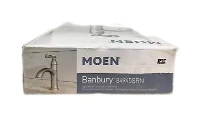 MOEN Banbury 4 In. Centerset Bathroom Faucet Spot Resist Brushed Nickel • $79.95