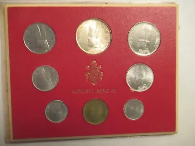 1966 Vatican 8 Coin Set 1 Silver Carded • $45