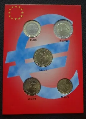 Monaco 2003  Coin Set  10 Cents 2 Euro 380 Euro UNC 5 Coins  • $59.95