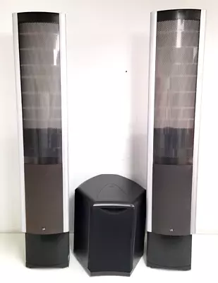 Martin Logan Clarity Electrostatic Hybrid Floor Stand Speakers & Depth Subwoofer • $950