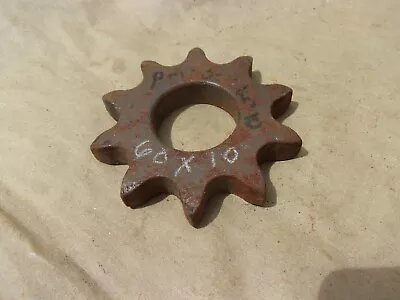 60 X 10 Tooth No. 60 Roller Chain Drive Sprocket 3/4  Pitch 1 1/8  Bore Shaft JD • $19.99