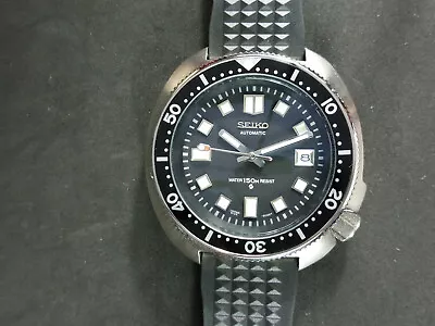 New 44 Mm SEIKO Diver NH35 Automatic Date Sapphire Stainless Steel Free Shipping • $295