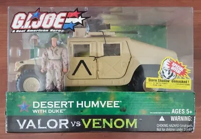 G.I. Joe Valor Vs Venom Desert Humvee With Duke GI 25th 30th 50th Cobra Pursuit • $149.99