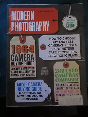 Modern Photography Magazine December 1963 Camera Buying Guide 50 • $19.99