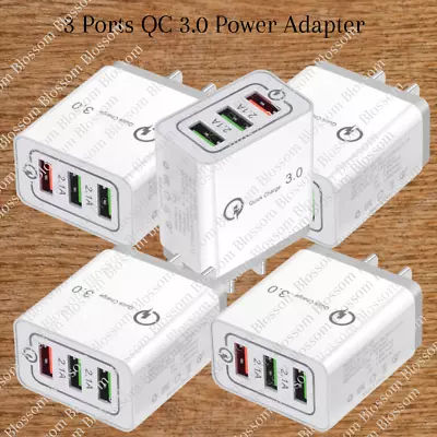 Bulk Lot QC3.0 Quick Wall Charger USB Power Adapter US Block For IPhone Android • $2.99