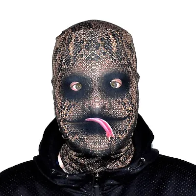 £12.99 • Buy Scary Halloween Face Mask Slippery Snake Tongue Fancy Dress Horror Lycra FS182