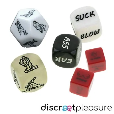 6 PCS Love Dice Sex Position Foreplay Game Fun Toy Couple Adult Gift Set Glow Up • £7.19