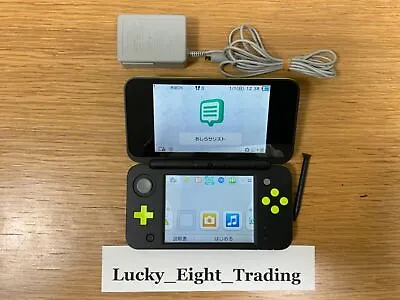 New Nintendo 2DS XL LL Black Lime Console Charger Japanese Ver [CC] • $286.64