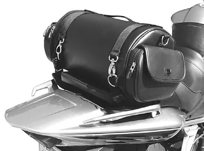 Saddlemen EXR1000 Drifter Synthetic Leather Sissy Bar Motorcycle Roll Bag • $90.95