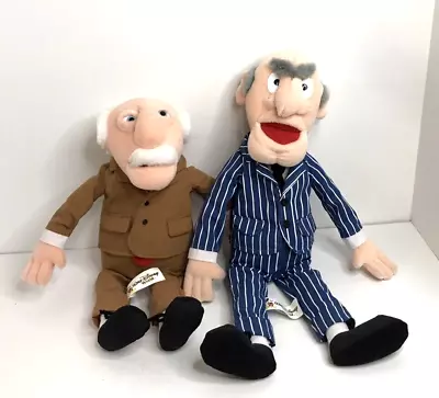 MUPPET VISION 3D STATLER & WALDORF Plush Doll Set EUC Disney Henson • $99.99