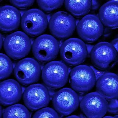 Miracle Bead Sapphire Blue Iridescent 4mm 6mm 8mm Round Jewelry Craft Beads • $7.99