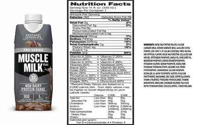 Muscle Milk Pro Series Protein Shake Knockout Chocolate 32g Protein 11... • $85.91