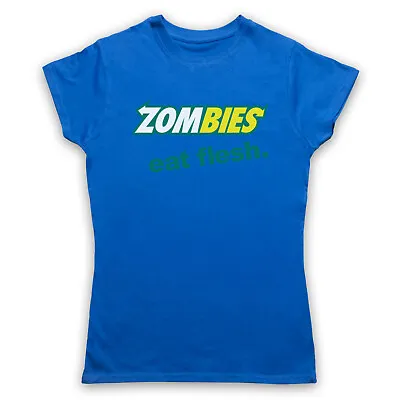 Zombies Eat Flesh Hipster Halloween Costume Subway Mens & Womens T-shirt • £17.99