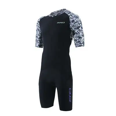 Mens Zone3 Lava Gravel Short Sleeve Triathlon Trisuit Swim Bike Run RRP £219 • £99.99