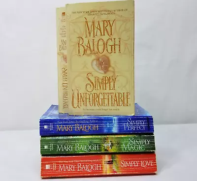 Simply Quartet Complete Series Set Mary Balogh Regency Historical Romance Books • $24.50