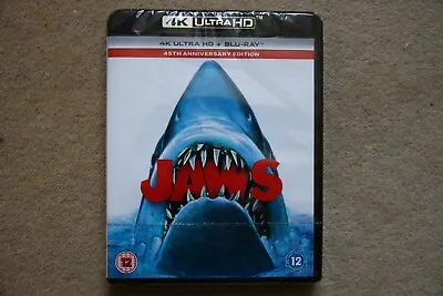 4k Uhd  Blu-ray  Jaws   Brand New Sealed Uk Stock • £16.78