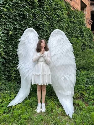 Cosplay Angel Wings Costume White For Photo Shoot  Extra Large  Sexy Burning Man • $160