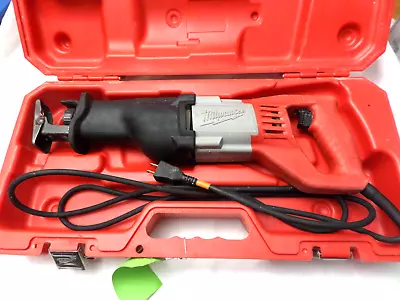 Milwaukee 6509-31 120V SAWZALL Reciprocating Saw Kit W/ Carrying Case Tested • $65