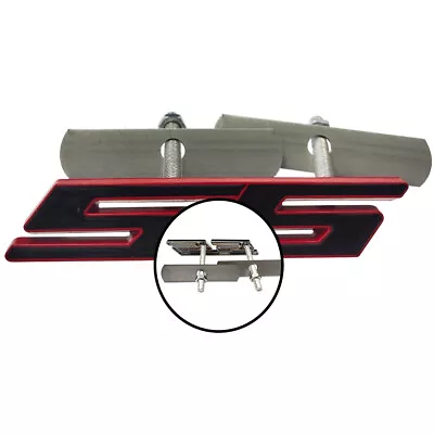 1x Grille SS Emblem Front Badge 3D Letter For Camaro CHEVROLET Black Red Silver • $11.99