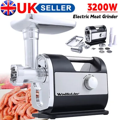 Heavy Duty 3200W Powerful Electric Meat Grinder Mincer & Sausage Maker Machine • £75.99