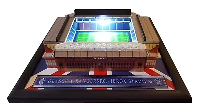 £59.99 • Buy Rangers Ibrox Stadium Stadium Model Stadium With Working Lights