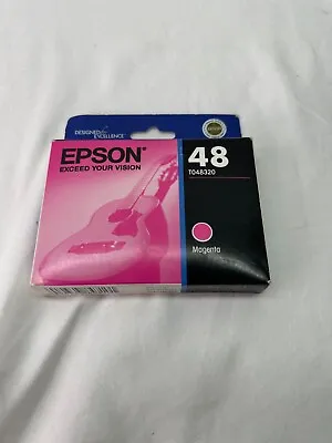 🚀 Epson Genuine Printer Ink Cartridge Epson 48 Magenta Expired 10/2019 🦄 • $3.77