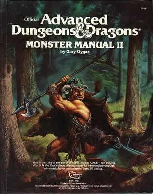 Advanced Dungeons & Dragons Monster Manual II 2 1983 TSR Gary Gygax  Book D&D • $60