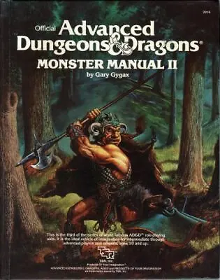 MONSTER MANUAL II (2) 1983 RARE TRUE 1st Print Dungeons & Dragons 1st Edition NM • $75