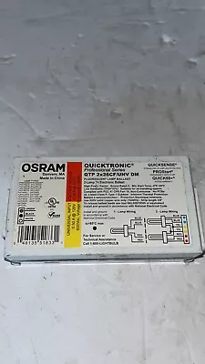 QTP2x26CF/UNV DM Osram Sylvania 51833 Quicktronic 2-Lamp T4 Electronic Ballast • $29.99