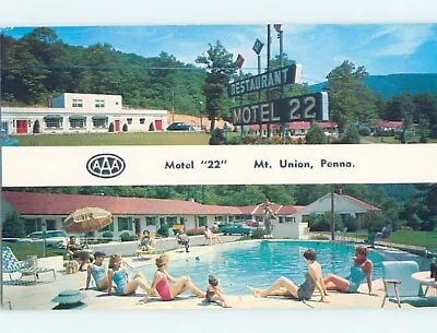 Pre-1980 TWENTY-TWO MOTEL & RESTAURANT Mt. Mount Union PA : Clearance Ho4593 • $1.99