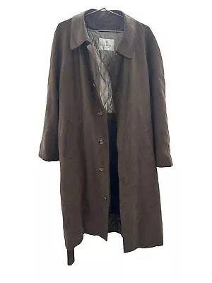 Bill Blass Menswear Mens Size 42 Short Button Coat Light Winter Jacket Zip Liner • $34.99