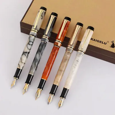 Kaigelu 316 Celluloid Fountain Pen Iridium EF/F/M Size Beautiful Gift Ink Pen • $24.82