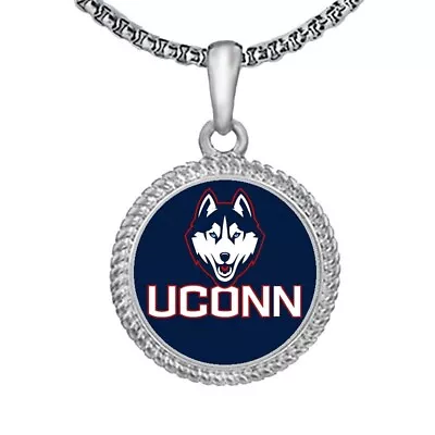 UConn Huskies Mens Womens 20  Lnk Chain Pendant Necklace W Gift Pkg D22 • $20.95