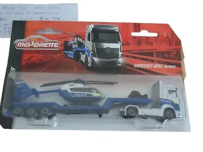 Majorette · Mercedes-benz Actros · Police Helicopter · Brand New · Rare In Uk • $16.41