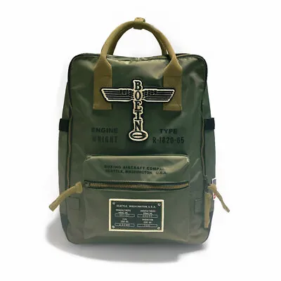 Boeing Vintage Logo Backpack B-17 Flying Fortress WWII Aviation  ACC-0111 • $80.99