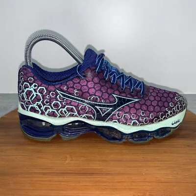 Mizuno Wave Prophecy 3 Women's Size 6 Running Shoes Sneakers Purple Blue RARE • $71.24