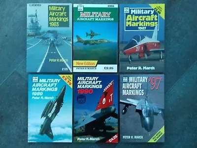 Military Aircraft Markings 1983 85 87 89 1990 & 97 (6 Books) (PB) (230228) • £15