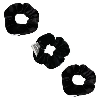 3 PACK Velvet Hair Scrunchies With Hidden Zipper Pocket Stash Scrunchy Hair Ties • $8.49