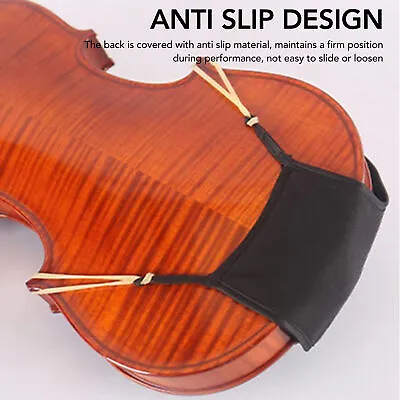 (3/4 To 4/4)Violin Shoulder Rest Pad Sheepskin Adjustable Chin Rest Cover • $22.84