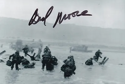 Bud Moore Signed Autographed 4x6 Photo D-Day WWII Nascar Hall Of Fame Utah Beach • $34.99