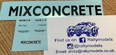 £9.99 • Buy 1:50 Corgi Foden S21 Decals Only Code 3 Mixconcrete  Ltd Mixer Truck
