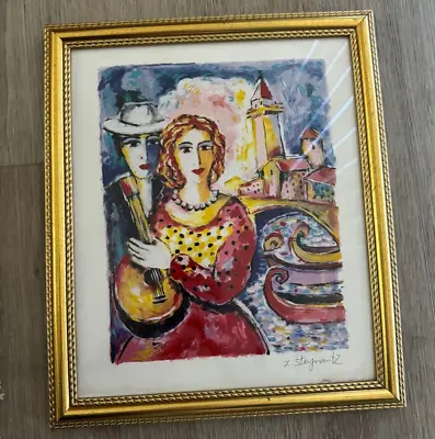 Zami Steynovitz Serigraph Lithograph Signed Beauty And Beau / 10x12  Art Print • $34.44