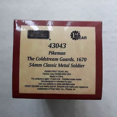 W Britain 43043 54mm Metal Soldier - Pikeman The Coldstream Guards 1670 • £21.50