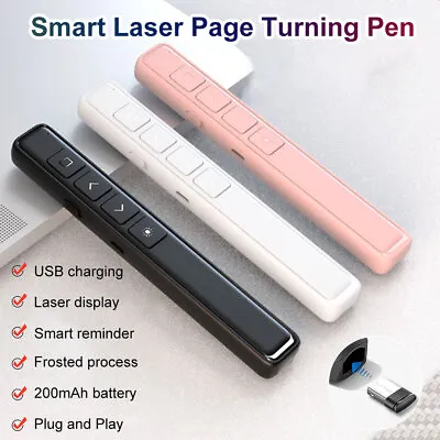 Wireless USB Powerpoint Presentation PPT Flip Pen Laser Pointer Clicker For PC • £8.99