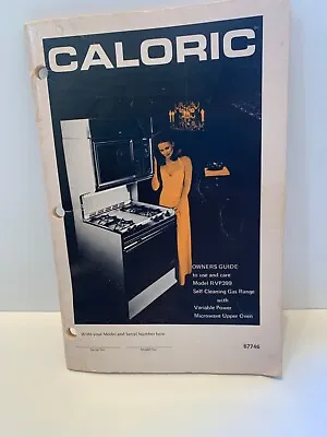 Vintage 1970's Caloric Stove Owners Guide RVP399 Gas Range &Upper Microwave Oven • $15.95