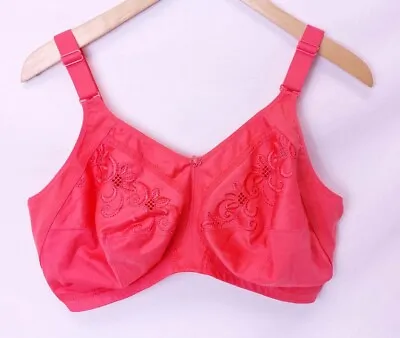 New Ex M&S Total Support Non Wired Full Cup Bra Bright Coral • £12.99
